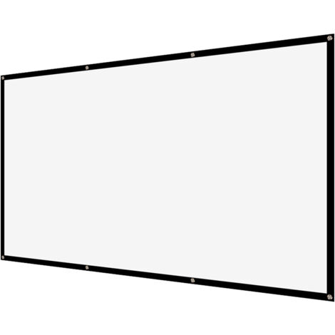 Écran de Projection Portable 100 Pouces, Léger et Pliable, Haute Résolution pour Cinéma Maison et Jardin