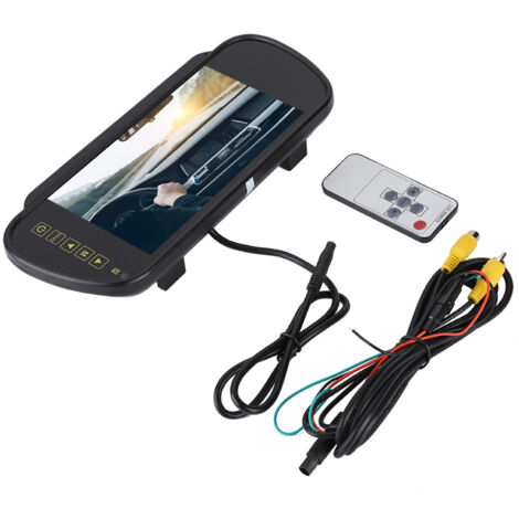Écran de rétroviseur 7 pouces avec caméra de recul - Moniteur LCD pour vision arrière