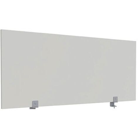 Écran de séparation KL bois antibactérien L 140 x H 60 cm - gris - Maxiburo