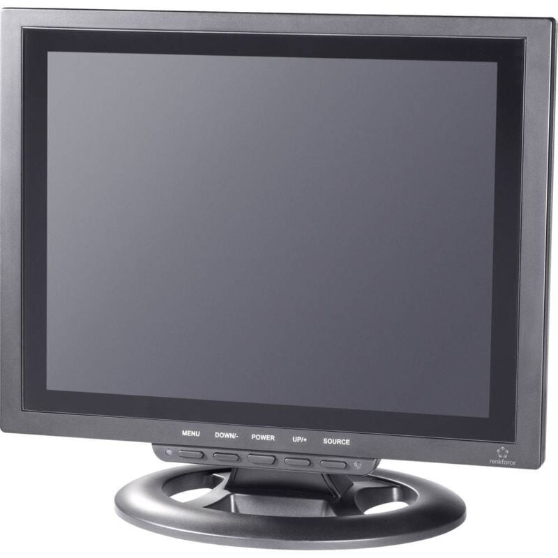 Ecran de surveillance lcd Renkforce 449238 cee: c (a - g) 30.48 cm 12 pouces 800 x 600 pixels noir
