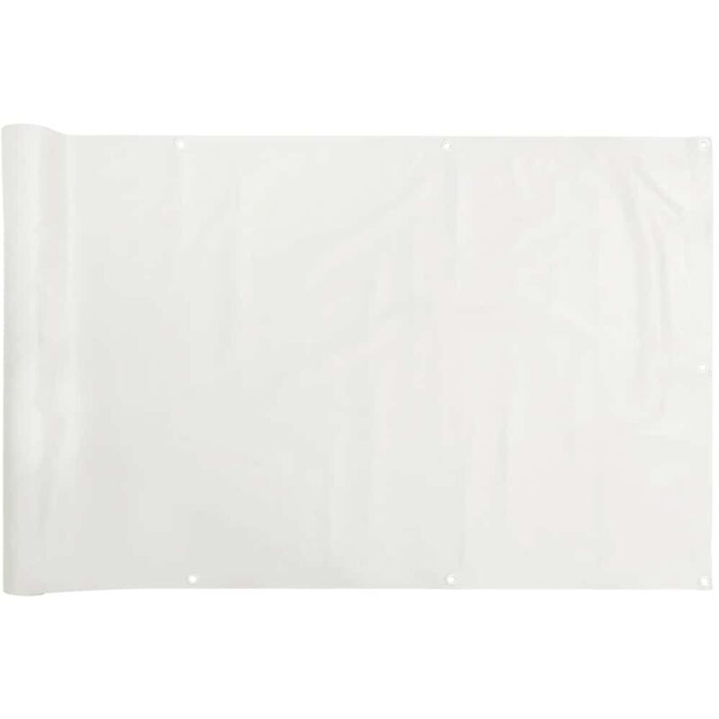 Vidaxl - cran d'intimité de balcon blanc 1000x75 cm pvc