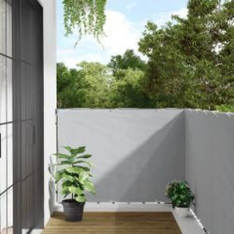 Écran d'intimité de jardin gris 400x120 PVC