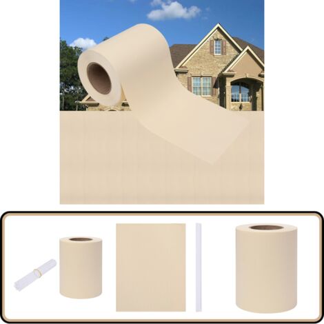 Écran d'intimité de jardin PVC 35x0,19 m Crème - Écran D'intimité Jardin - Clôture Pvc - Barrière De Confidentialité - Brise Vent - Ombrage