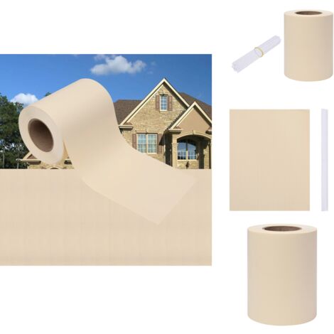 Écran d'intimité de jardin PVC 35x0,19 m Crème - Écran D'intimité Jardin - Clôture Pvc - Barrière De Confidentialité - Brise Vent - Ombrage