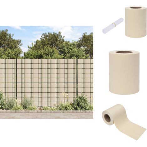 Écran d'intimité de jardin PVC 70x0,19 m Crème - Écran D'intimité Jardin - Clôture Pvc - Barrière De Confidentialité - Brise Vent - Ombrage