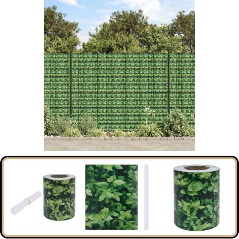 Écran d'intimité de jardin PVC 70x0,19 m Vert - Écran D'intimité Jardin - Clôture Pvc - Barrière De Confidentialité - Rouleau De Clôture - Brise Vent