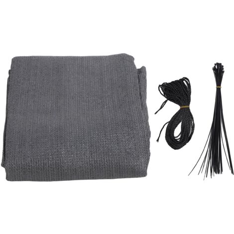 Écran d'intimité pour balcon en HDPE résistant aux UV, idéal pour terrasse, patio, jardin et piscine, couleur gris foncé.