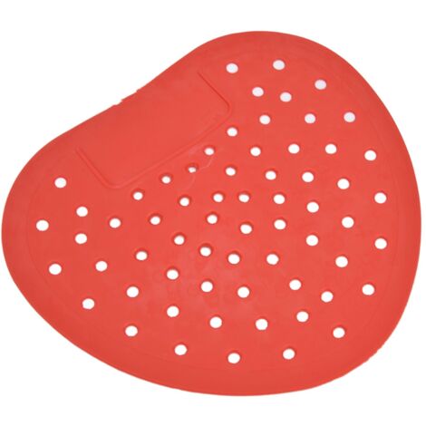Écran d'urinoir parfumé anti-éclaboussures à larges trous - Désodorisant pour toilettes et salles de bain - Rouge