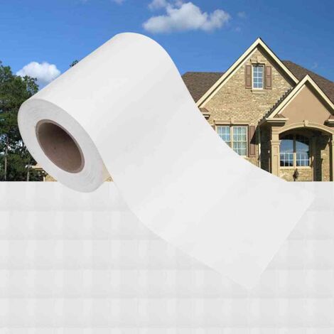 Écran en treillis de jardin Magnifique - Brise Vue Jardin Balcon Terrasse - PVC 35x0,19 m Blanc Chic-606260