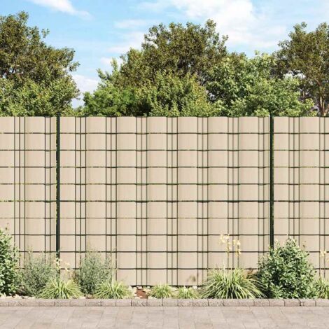 Écran en treillis de jardin Magnifique - Brise Vue Jardin Balcon Terrasse - PVC 70x0,19 m Crème Chic-610023
