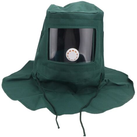 écran Facial Protecteur Cagoule sablage Masque intégral poussière matières dangereuses Sable dynamitage Chapeau ponçage Peinture en aérosol Couvrir