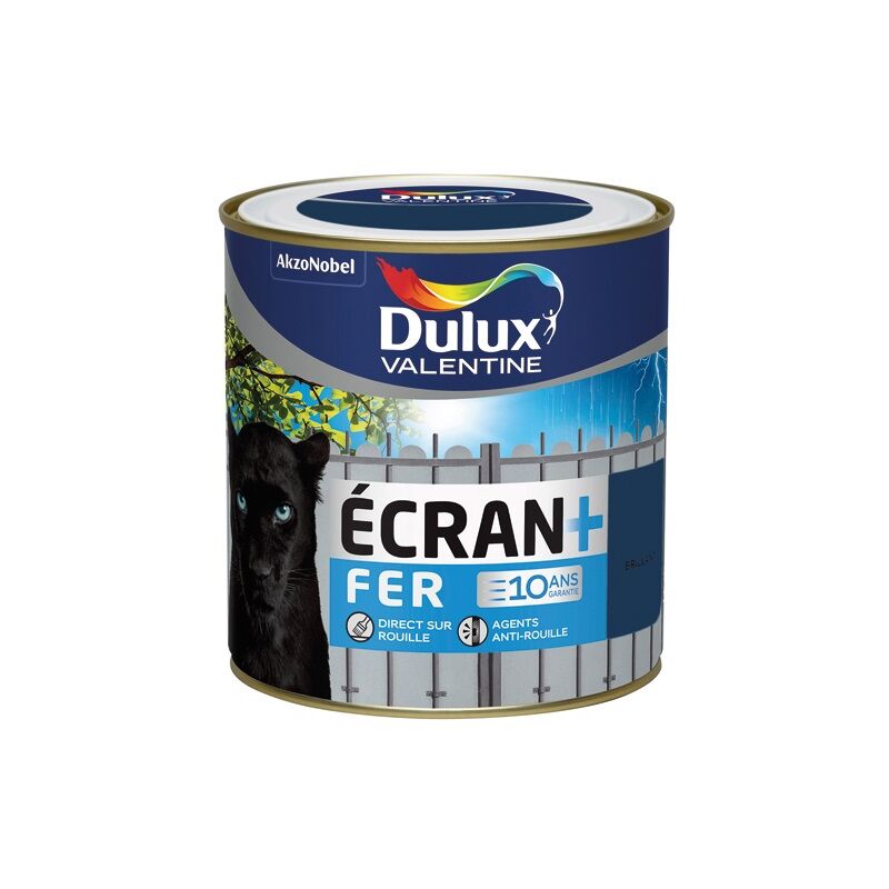 Valentine - dulux Ecran fer brillant 0.5l marine