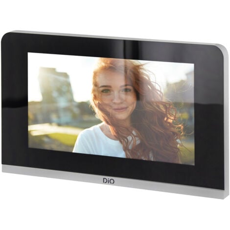 DIO CONNECTED HOME Écran filaire pour visiophone spécial appartement 7'' - noir - Chacon