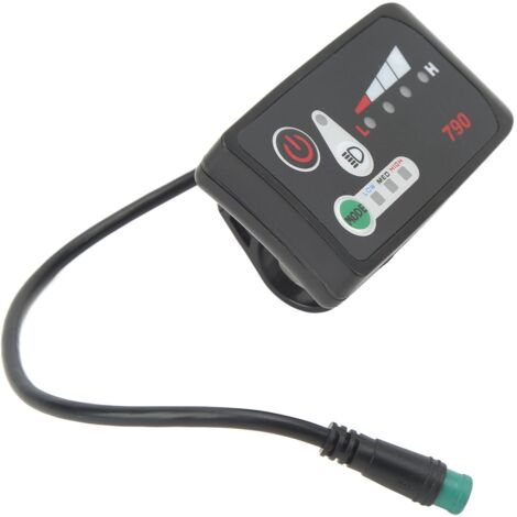Écran LCD étanche pour vélo électrique, compteur de vitesse avec connecteur 5P, compatible guidon 22.2mm et batterie 48V