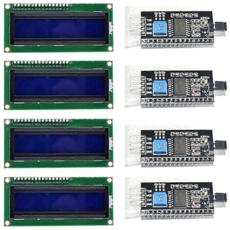 Écran LCD rétroéclairé bleu 1602 caractères LCD2004 IIC I2C pour écran LCD