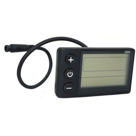 Écran LCD S866 - - Vélo Électrique - Étanche - Installation Facile - Compatible 24V 36V 48V