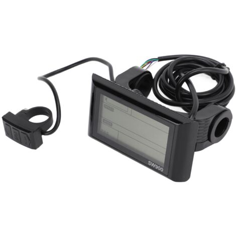 Écran LCD SW900 pour Vélo Électrique 36V/48V - Moniteur de Batterie et Vitesse avec Prise Durable