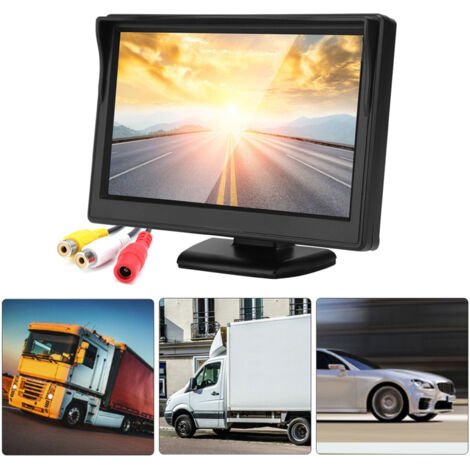 Écran LCD TFT 5 Pouces Étanche pour Caméra de Reculement Véhicule
