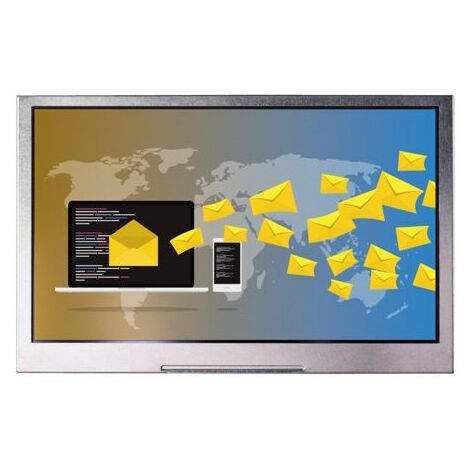 Ecran LCD TFT RS PRO, 4.3pouce, interface HDMI, 800 x 480pixels, rétroéclairage LED écran tactile ( Prix pour 1 )