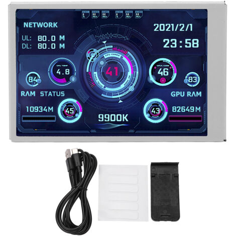 Écran Mini Moniteur 3,5 Pouces USB-C IPS Vue Complète Accessoire Informatique Professionnel