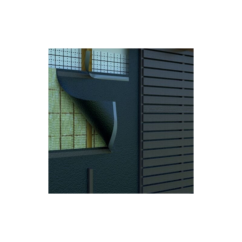 BWK - Ecran pare pluie difflex thermo facade 160sk rlx50x1.5 clair voie 50mm hpv