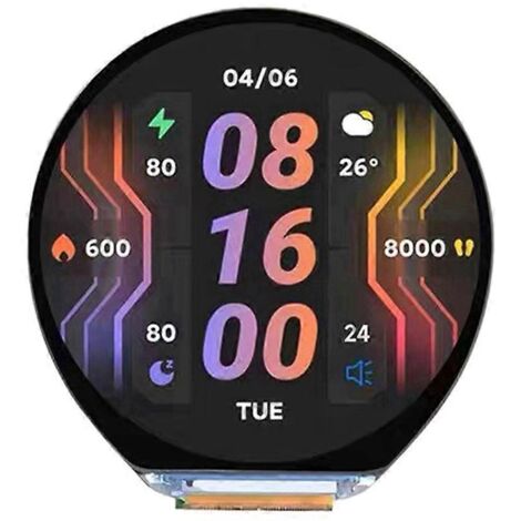 Écran tactile capacitif couleur rond ESP32-S3 de 1,46 pouce --