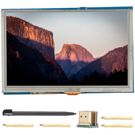 Écran tactile LCD HDMI 5 pouces HD pour Raspberry Pi 3, Pi 2/B - Moniteur haute résolution