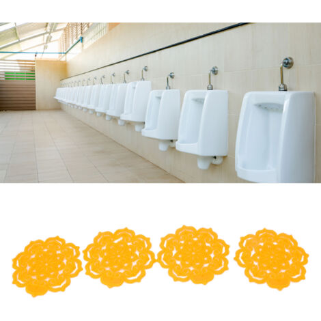 Écran Urinaire Déodorant [4 Pièces] - Anti-Projection, Blocs Nettoient et Neutralisent Odeurs pour Bureau, Restaurant, École - Gel Importé Enzyme