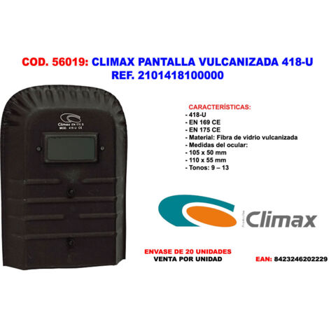 Écran Vulcanisé Climax 418-U Réf 2101418100000