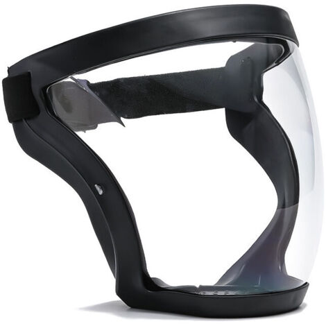 Écrans faciaux réutilisables Anti-buée avec Ensemble de Monture de Lunettes, écran Facial Super Protecteur Anti-poussière Visage intégral Visière de protection