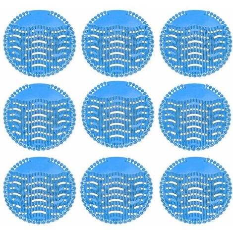 Ecrans pour urinoir(9 PACK),Filtre à urinoir,Desodorisant Urinoir avec Parfum,Desinfectant Urinoir les Hôtels, les Restaurants, les Écoles (9pack) bleu