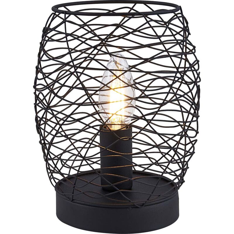 Nino Leuchten - Ecriture lampe de table lampe fil écran éclairage noir salon chambre Nino Leuchten - Ecriture lampe de table lampe fil écran éclairage noir salon chambre