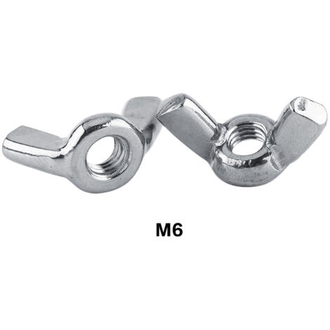 Écrou à ailettes inoxydable A4 DIN 315, jeu de boulonnerie M6 pour assemblage rapide