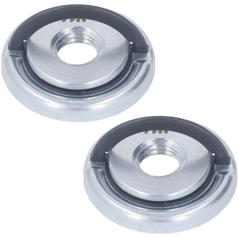 Écrou à bride pour meuleuse d'angle M14, plaque de pression en métal autobloquant, pince rapide, pièces de rechange pour outils électriques, Dia 45mm, 2 pièces
