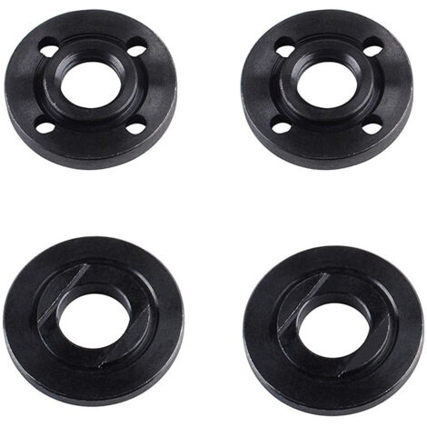 Écrou à bride pour plateau de pression de meuleuse d'angle 125 5/8-11 / M14, jeu de plateaux de pression universels (6 paires de plateaux de pression + 1 clé)
