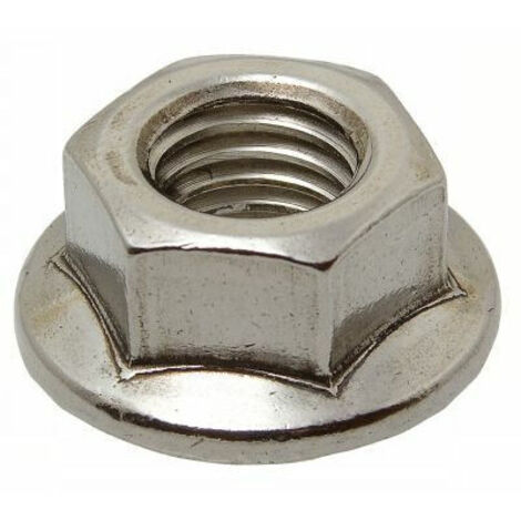 Ecrou à embase crantée inox - Qualite Inox: A2 - Diamètre: 8