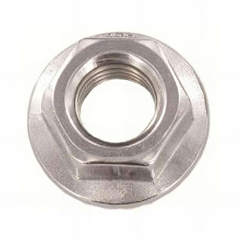 Ecrou à embase crantée M4 mm INOX A2 - Boite de 200 pcs - Fixtout EMBCR04A2