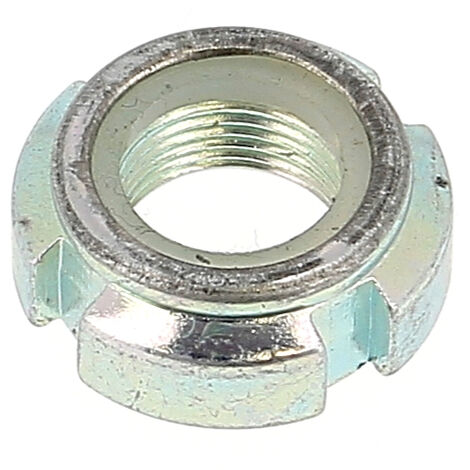 Ecrou A Encoches Bague Nylon M10 Pas 75 Zingué