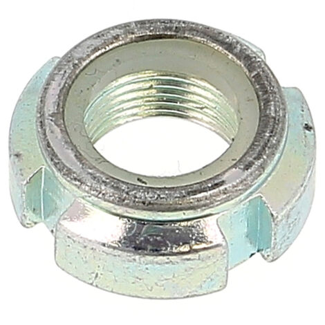 Ecrou A Encoches Bague Nylon M17 Pas 100 Zingué
