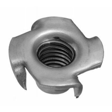 Ecrou à enfoncer (à griffes) inox - Qualite Inox: A2 - Diamètre: 5
