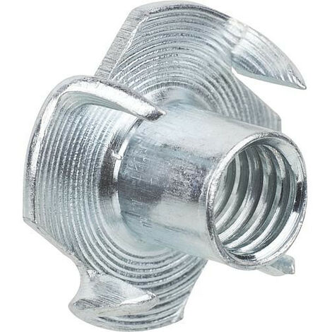 Ecrou a frapper M4x6 galvanise, emballage : 100 pieces