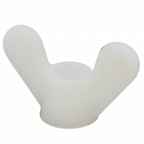 Ecrou A Grandes Ailettes M6 Nylon Blanc DIN 315