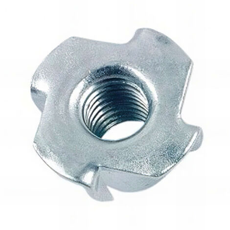 Fixtout – Écrou à griffes M10 zingué – Boîte de 100 pièces – Acier pour fixation sécurisée – Compatible vis et boulons M10 - EGR1002B