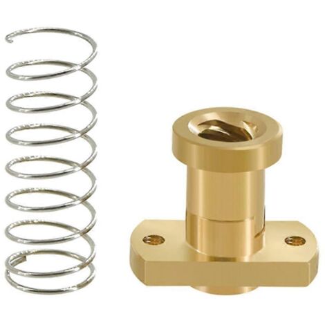 Écrou à ressort anti-jeu T8 POM pour imprimante 3D Ender 3 CR-10 / Tornado / Clone - Accessoire pour tige filetée Acme 8 mm