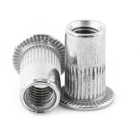 Écrou à rivet aveugle fileté à tête plate M3-M8, vis à écrou en acier inoxydable (M3)