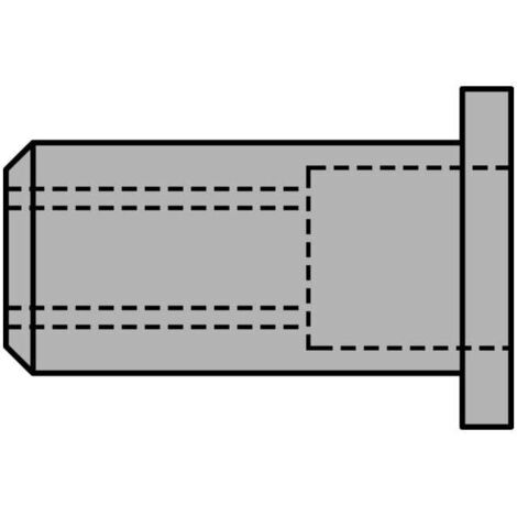 Écrou à rivet aveugle standard Tête bombéeplate aluminiumM8x11x20,0mm GESIPA (Par 1000)