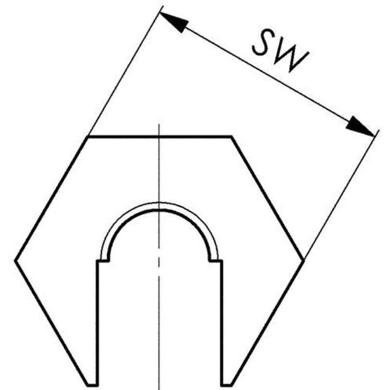 Crou à serrage rapide sans embase 6332S-M8 AMF 1 pcs