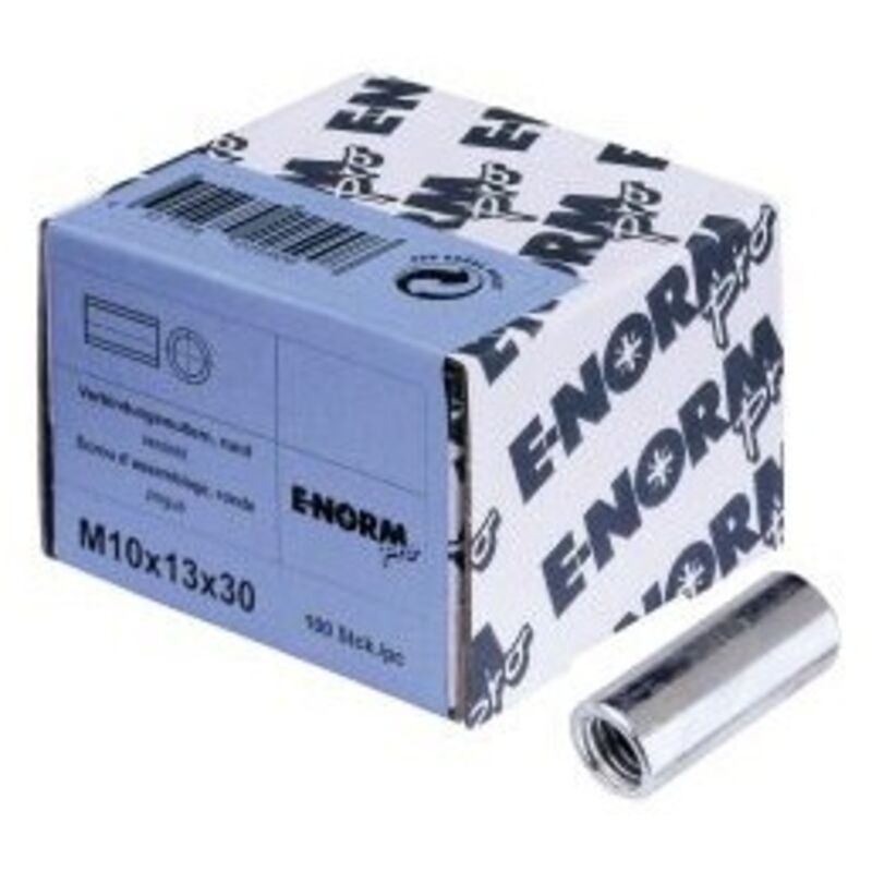 Ecrou allongé 4,8 - rond galZn M8x25x11 hp E-normpro Par 100)