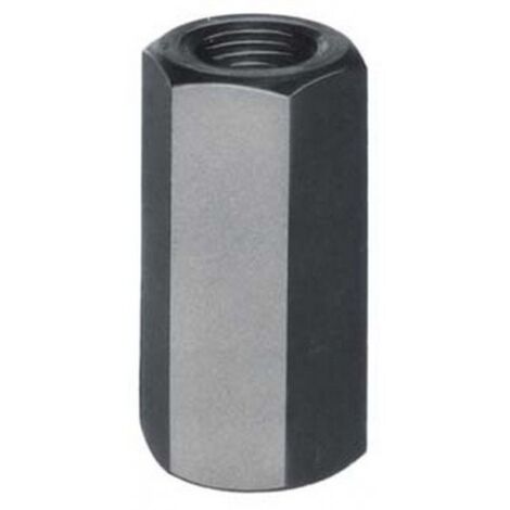 Ecrou allongé, Filetage : M14, 6 pans cote s/plats 22 mm, Cote d'encoignure 24,50 mm, Hauteur : 42 mm, Modèle  Ancienne norme DIN.