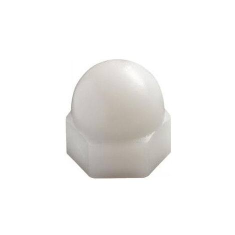 Ecrou Borgne Nylon Naturel Polyamide 6.6 M6 PROF8-200 pièces